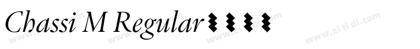 Chassi M Regular字体转换